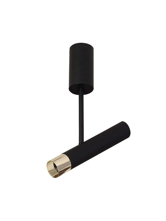 Zambelis Lights Μοντέρνο Κρεμαστό Φωτιστικό Μονόφωτο σε Μαύρο Χρώμα 22028